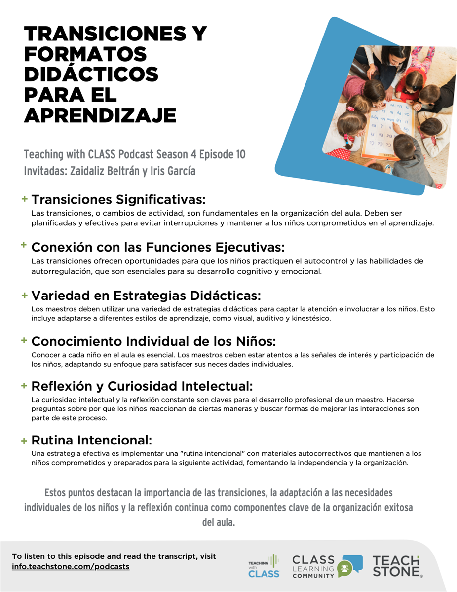 Transiciones y Formatos Didácticos Para el Aprendizaje